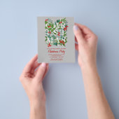 Begroting Elegant Kerstmis Greenery Uitnodiging Flyer (Hand)