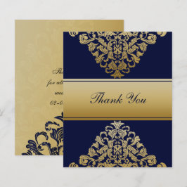 Begroting Elegant Navy Gold Weddenschap Hartelijk