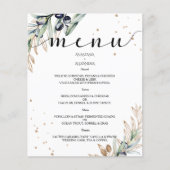 Begroting Elegant Olive WEDDING MENU. Flyer (Voorkant)