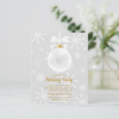 Begroting Elegant Ornament Snowflakes Holiday nodi (Staand voorkant)