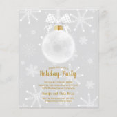 Begroting Elegant Ornament Snowflakes Holiday nodi (Voorkant)