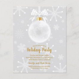 Begroting Elegant Ornament Snowflakes Holiday nodi