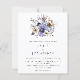 Begroting Elegant Paarse Florals Weddenschap