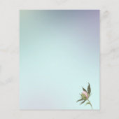 Begroting Elegant peonies, greenery Vrijgezellenfe Flyer (Achterkant)