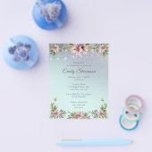 Begroting Elegant peonies, greenery Vrijgezellenfe Flyer (Enkel)