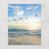 Begroting Elegant Photo Beach Wedding Invitations Flyer (Achterkant)