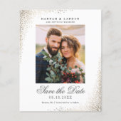 Begroting Elegant Photo Wedding Save the Date (Voorkant)