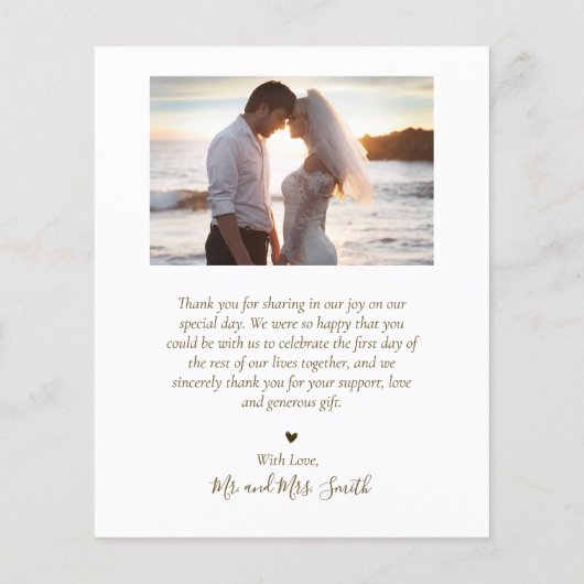 Begroting Elegant Script Collage Weddenschap Bedan Flyer (Achterkant)