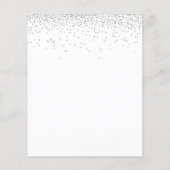 Begroting Elegant Script Silver Glitter sparen de (Achterkant)