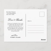 Begroting Elegant Script Wedding Hartelijk dank Br Briefkaart (Achterkant)