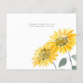 Begroting Elegant Sunflower Botanical Save the Dat (Achterkant)