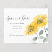 Begroting Elegant Sunflower Botanical Save the Dat (Voorkant)