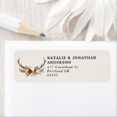 Begroting elegant terracotta florale botanica etiket (Insitu)