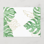 Begroting Elegant Tropical Wedding Bedankt. Flyer (Achterkant)