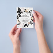 Begroting Elegant Uitnodiging tot bruiloft. Vliege Flyer (Hand)