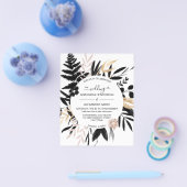 Begroting Elegant Uitnodiging tot bruiloft. Vliege Flyer (Enkel)