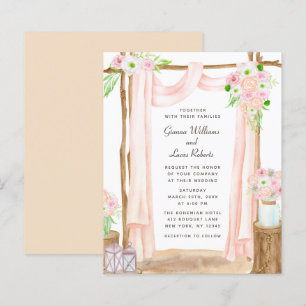 Begroting Elegant Waterverf Floral Wedding