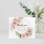 Begroting Elegant Wedding Bedankt. (Staand voorkant)