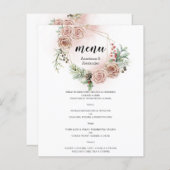 Begroting Elegant WEDDING MENU. (Voorkant / Achterkant)