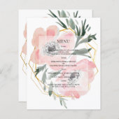 Begroting Elegant WEDDING MENU. (Voorkant / Achterkant)