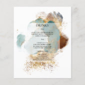 Begroting Elegant WEDDING MENU. Flyer (Achterkant)