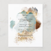 Begroting Elegant WEDDING MENU. Flyer (Voorkant)