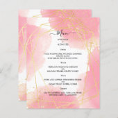 Begroting Elegant WEDDING MENU. MENU (Voorkant / Achterkant)