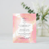 Begroting Elegant WEDDING MENU. MENU (Staand voorkant)