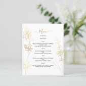 Begroting Elegant WEDDING MENU. MENU (Staand voorkant)