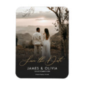 Begroting Elegant Wedding Save the Date Couple Pho Magneet (Verticaal)