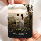 Begroting Elegant Wedding Save the Date Couple Pho Magneet