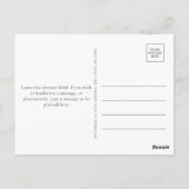 Begroting Elegant Winter Greenery Kerstmis Briefkaart (Achterkant)