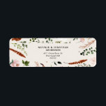 Begroting elegant zwarte terracotta florale bruilo etiket<br><div class="desc">Het etiket van het florale bruinkooladres van de waterverf met mooie roest,  terracotta,  wazige roze,  zwarte en sage groene pampas gras eucalyptus waterverf details. Dit moderne huwelijksontwerp stelt de stijl vast voor je grote dag.</div>
