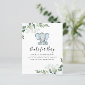 BEGROTING Elephant Eucalyptus Books for Baby Kaart (Staand voorkant)