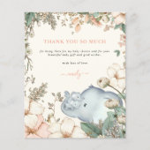 Begroting Elephant Twins Coral Baby shower Harteli (Voorkant)