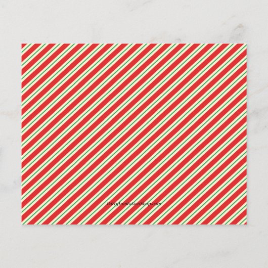 Begroting Elf Legs kerstfeestdag uitnodigingen (Achterkant)