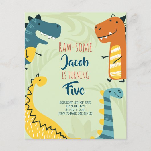 Begroting, enkele dagen geleden uitnodiging (Voorkant)