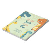 Begroting, enkele dagen geleden uitnodiging notitieblok (Linkerzijde)