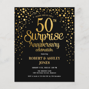 Begroting Enterprise - 50e Jubileum Gold Invitatio Flyer