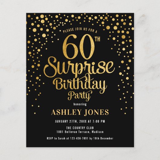 Begroting Enterprise: 60e verjaardag - uitnodiging Flyer (Voorkant)