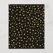 Begroting Enterprise - 70e verjaardag zwarte & gou Flyer (Achterkant)