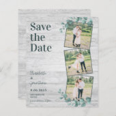 Begroting Eucalyptus 3 Fotobruiloft sparen datum (Voorkant / Achterkant)