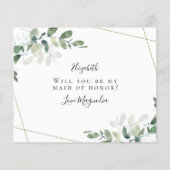 BEGROTING Eucalyptus Bent u mijn eerbetoon? (Achterkant)