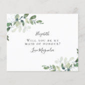 BEGROTING Eucalyptus Bent u mijn eerbetoon? (Achterkant)