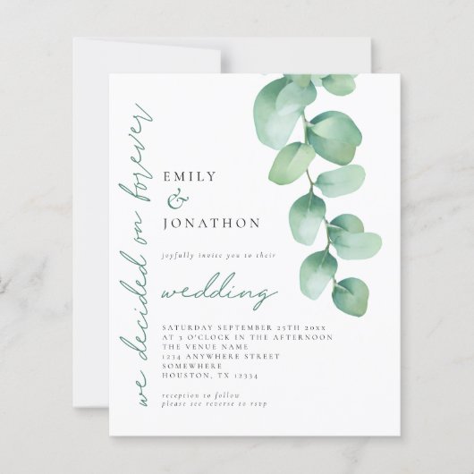 Begroting Eucalyptus beslist over de uitnodiging v (Voorkant)