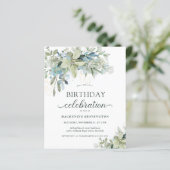 Begroting Eucalyptus Birthday Celebration Invitati (Staand voorkant)