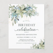 Begroting Eucalyptus Birthday Celebration Invitati (Voorkant)