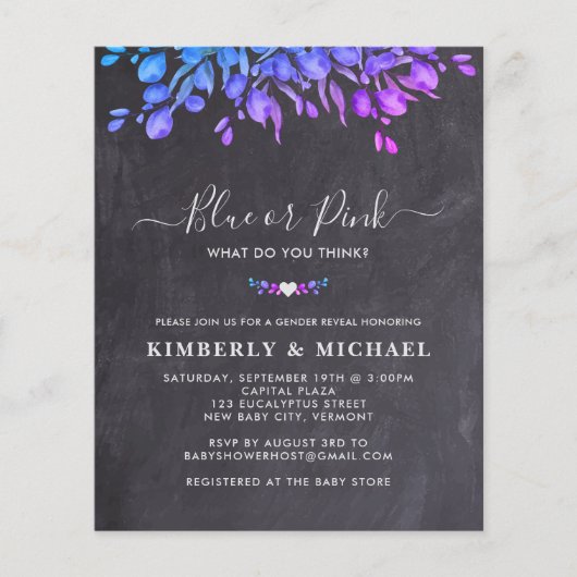 Begroting Eucalyptus Blauw roze Baby (Voorkant)