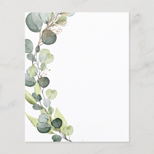 Begroting Eucalyptus Botanical Greenery Wedding (Achterkant)