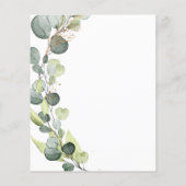 Begroting Eucalyptus Botanical Greenery Wedding (Achterkant)